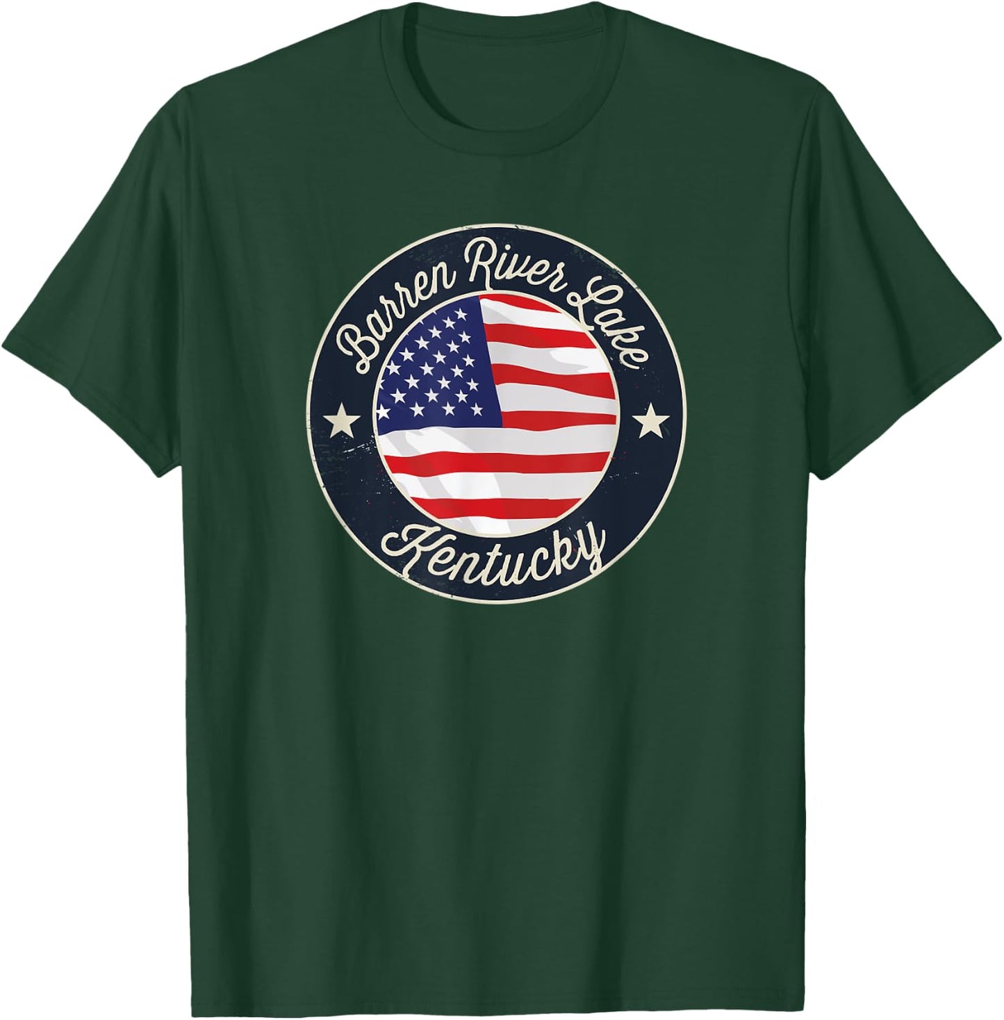 Barren River Lake - Patriotic Kentucky Souvenir T-Shirt - T-Shirt | Forest
