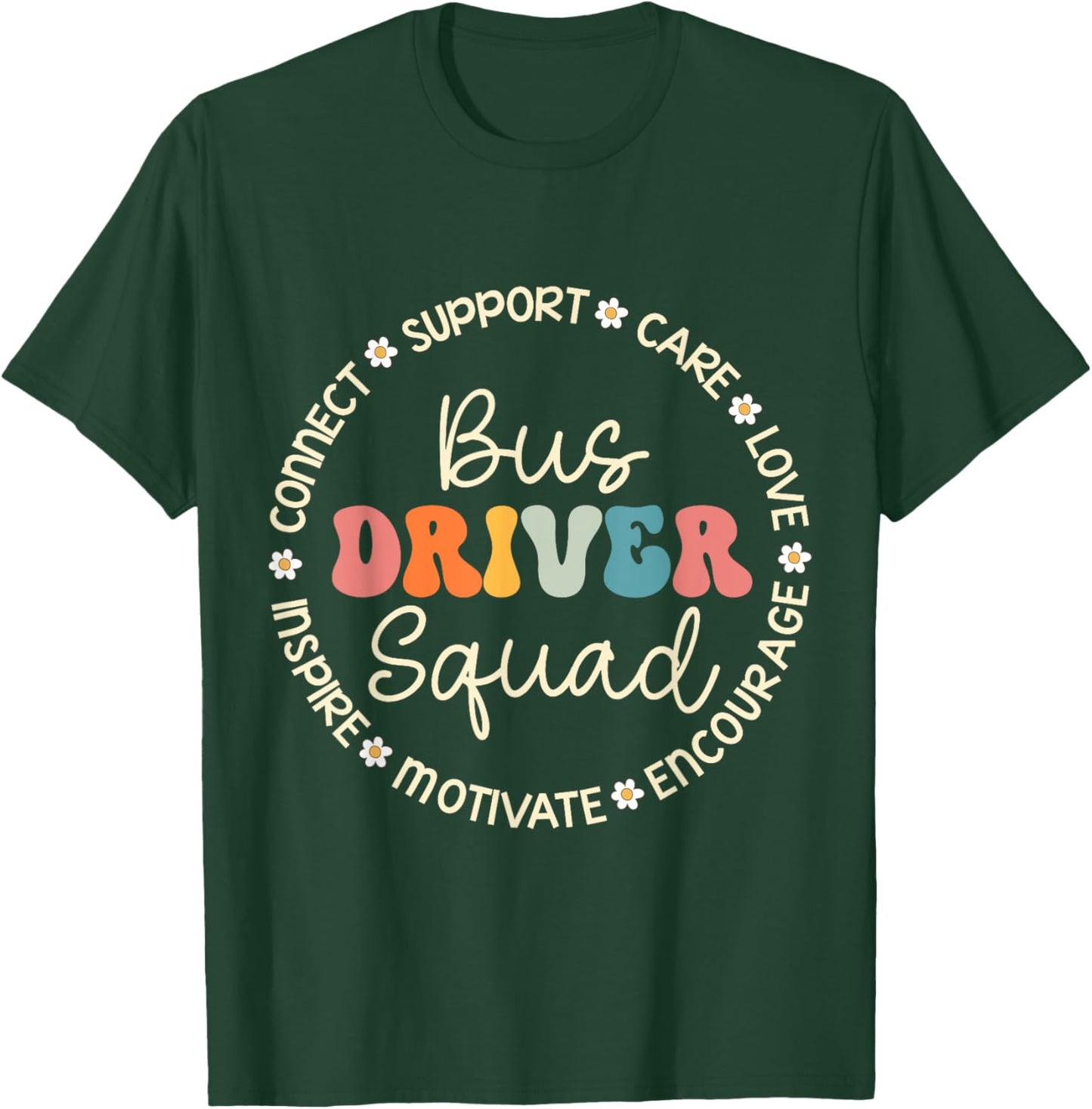 Bus Driver Squad Appreciation Week Back to School T-Shirt - T-Shirt | Forest