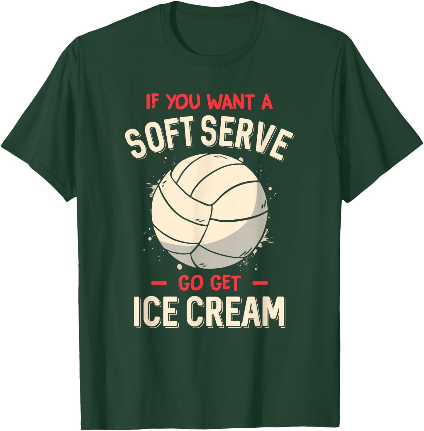 Funny Volleyball Shirt For Girls Teens Women Kids T-Shirt - T-Shirt | Forest