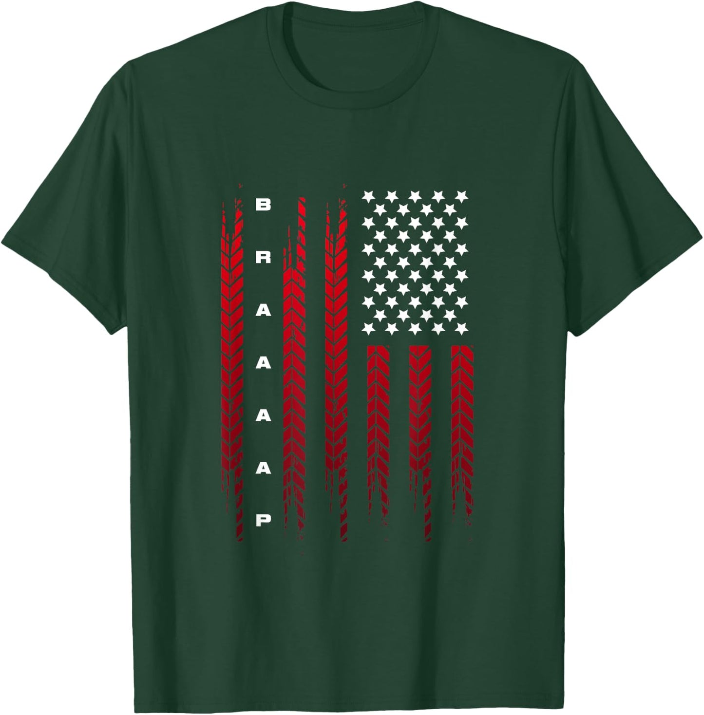 American Flag Motocross Apparel - Motocross Dirt Bike Women Kids Men T-Shirt - T-Shirt | Forest