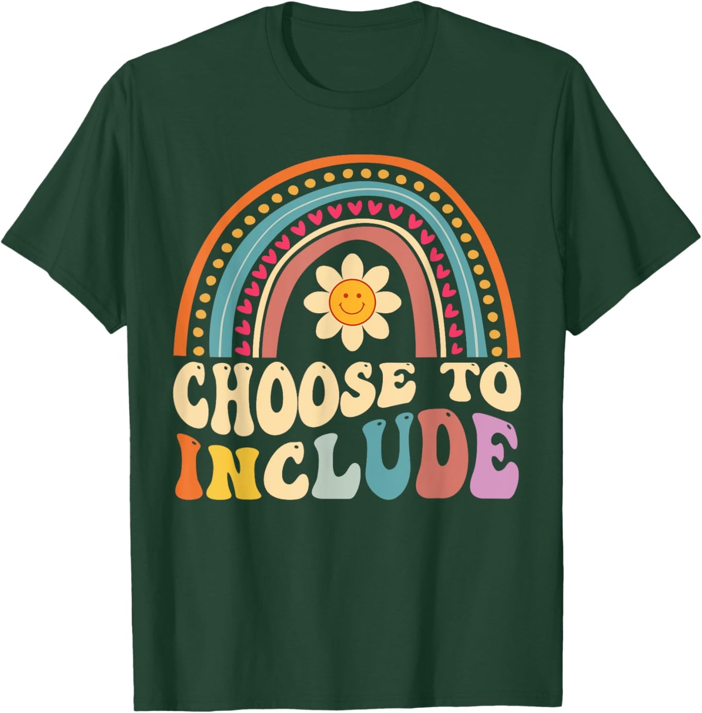 Choose To Include For Autism Teacher Special Education SPED Men Women Girls Kids T-Shirt - T-Shirt | Forest