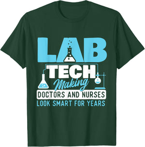 Lab Tech - Laboratory Technician Lover Medical Technologist T-Shirt - T-Shirt | Forest