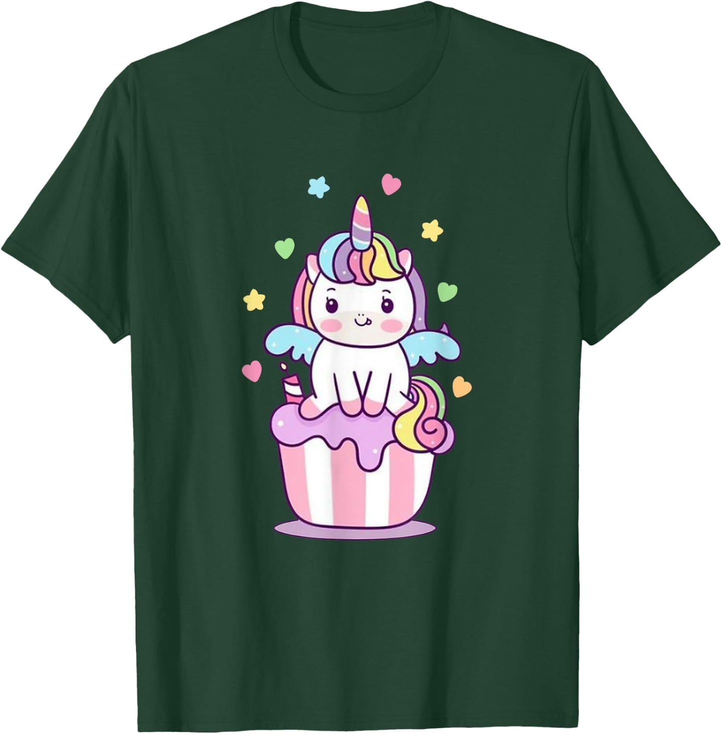 Funny Unicorn T Shirt Boys Girls Kids Rainbow Gifts T-Shirt - T-Shirt | Forest