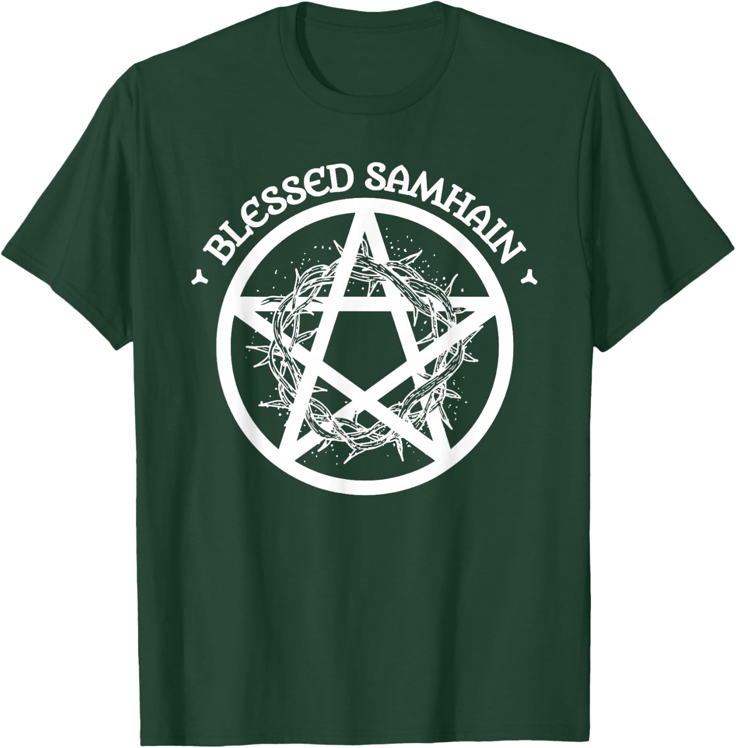 Blessed Samhain. Halloween Celtic Pagan Wicca Druid Witch T-Shirt - T-Shirt | Forest