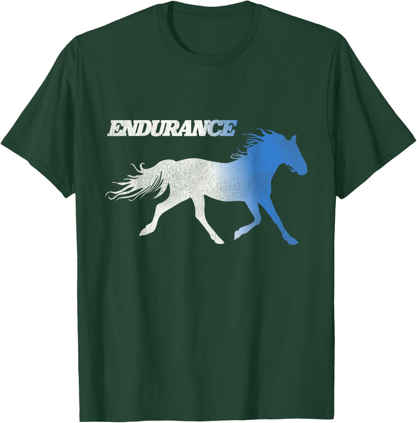 Vintage Napo Leo Dynamite Running Horses Endurance T-Shirt - T-Shirt | Forest
