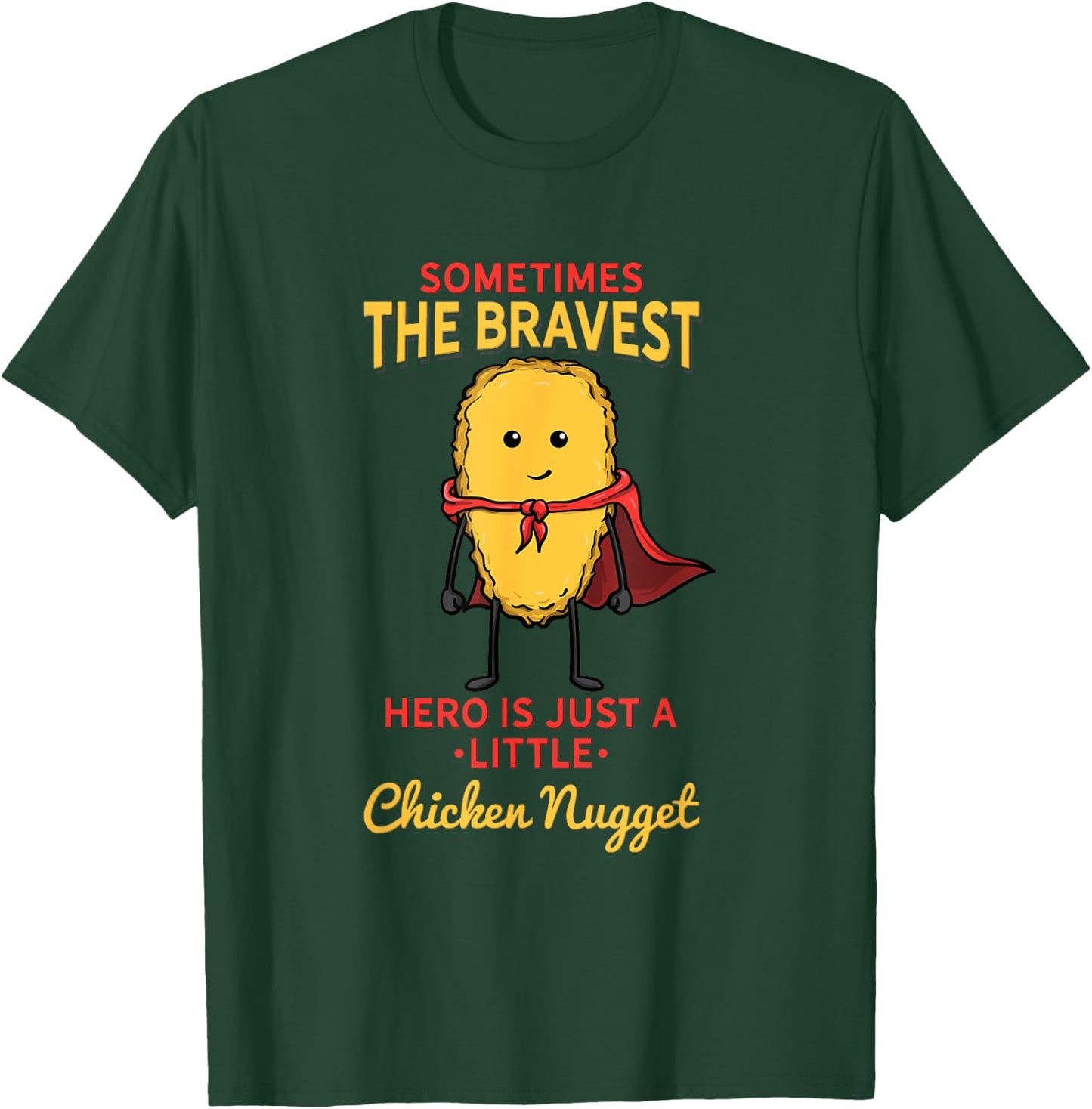 Chicken Nugget Superhero Superpower T-Shirt - T-Shirt | Forest
