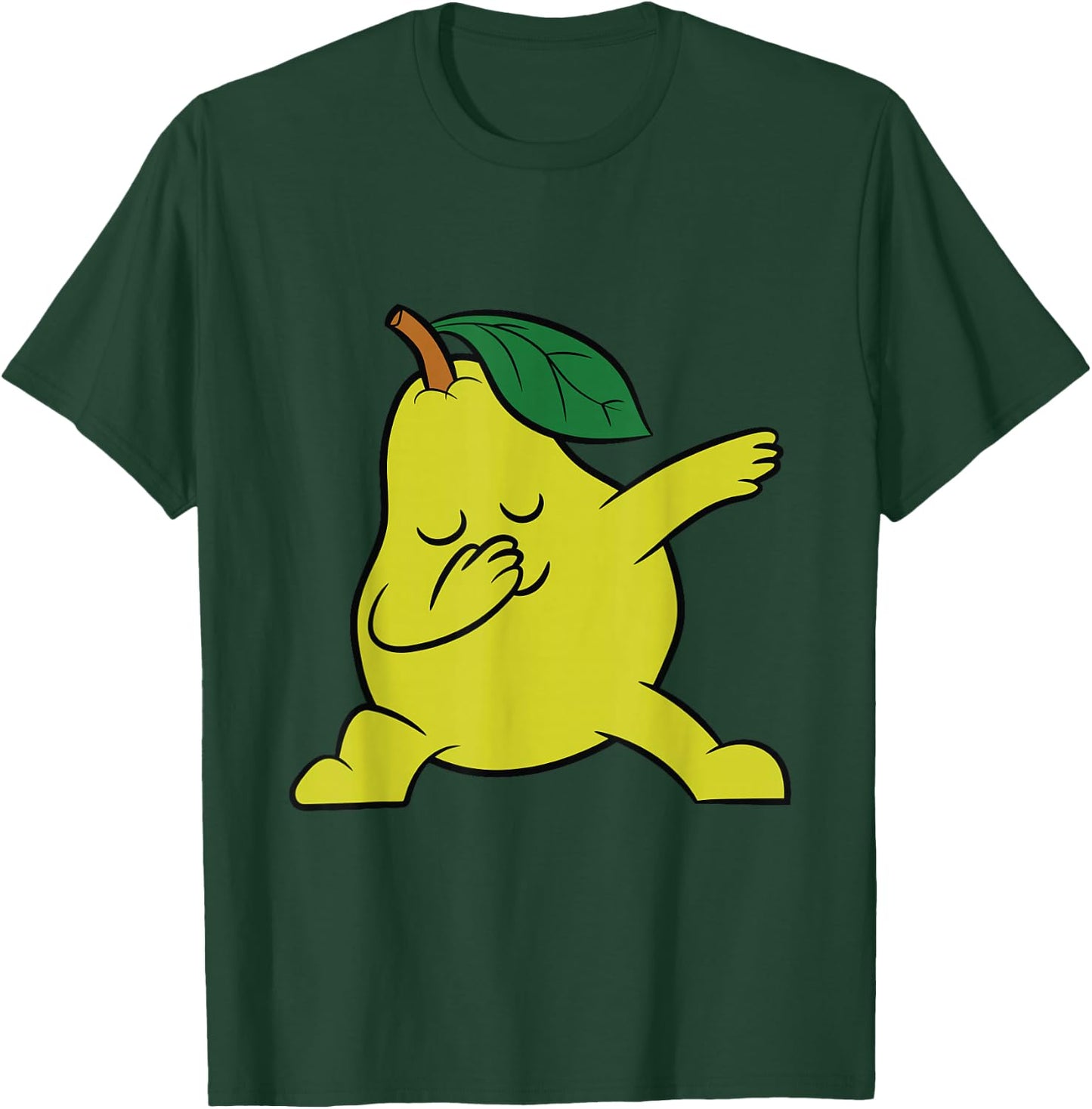 Pear Fruit Summer Cute Dabbing Pear T-Shirt - T-Shirt | Forest