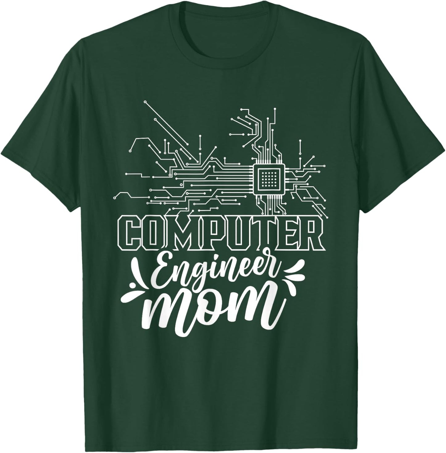Computer Engineer Mom Coding Programming Programmer Coder T-Shirt - T-Shirt | Forest