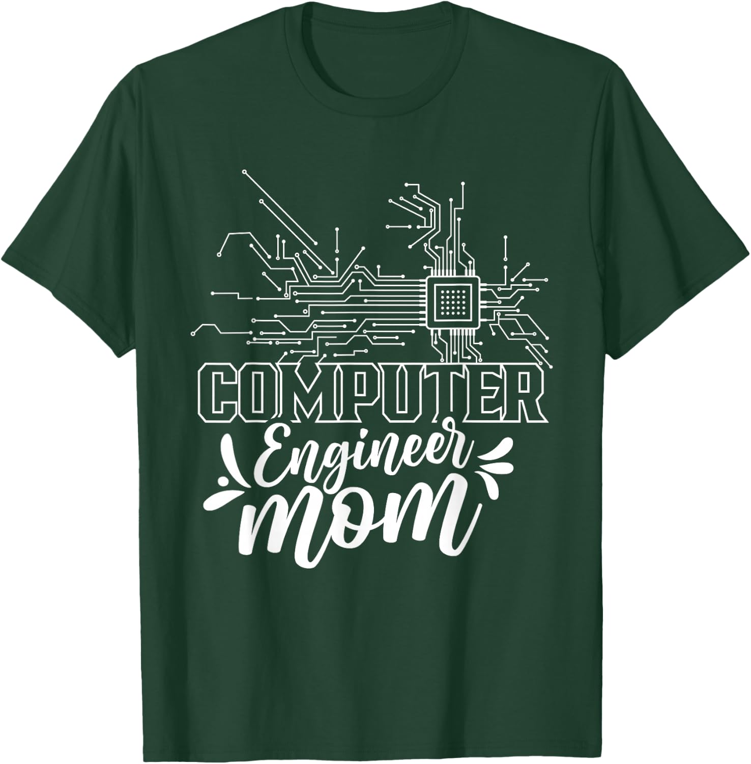 Computer Engineer Mom Coding Programming Programmer Coder T-Shirt - T-Shirt | Forest