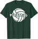 Mustangs Volleyball Team Mascot School Spirit Game Night T-Shirt - T-Shirt | Forest