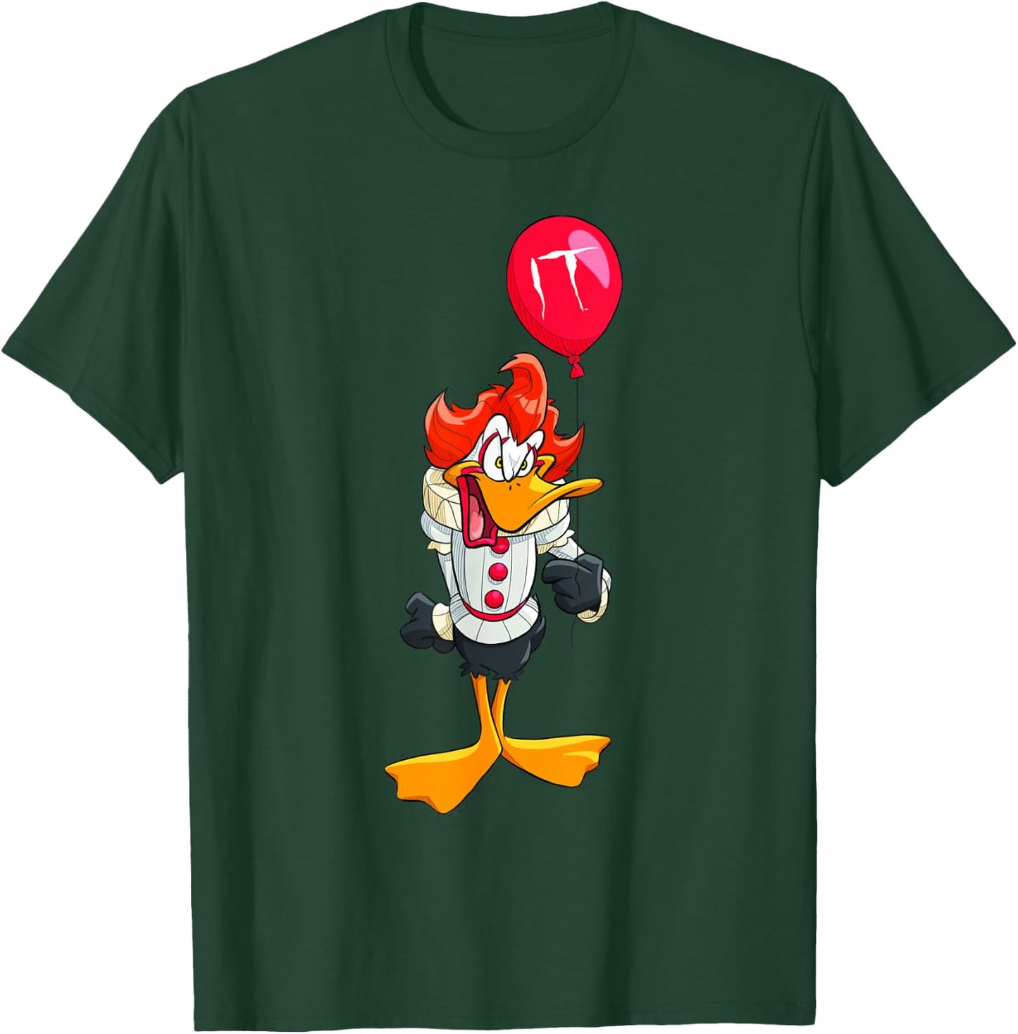 WB 100 Looney Tunes Halloween Daffy Duck Pennywise Costume T-Shirt - T-Shirt | Forest
