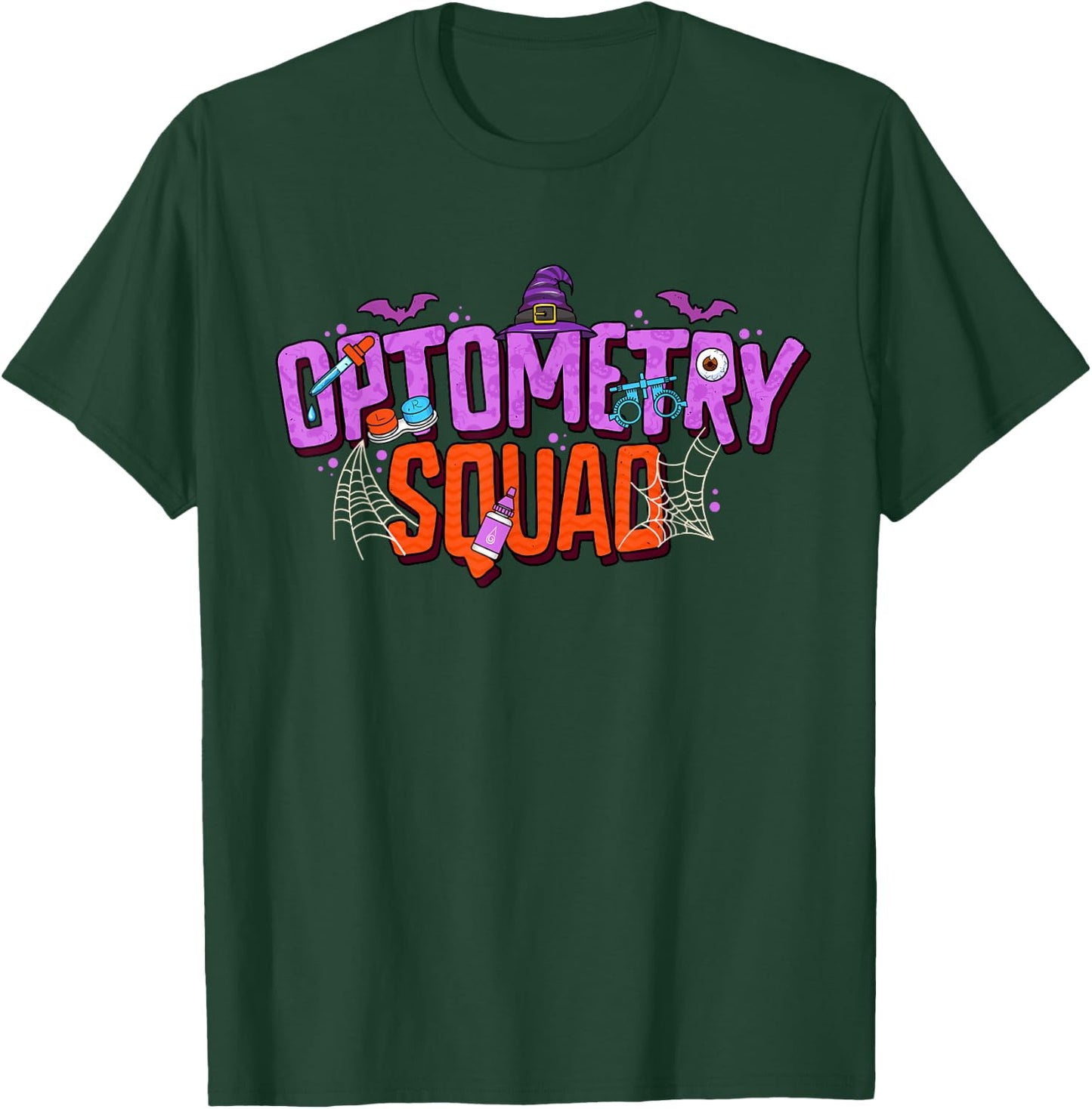 Halloween Optometry Squad Optometrist Eye Doctor T-Shirt - T-Shirt | Forest