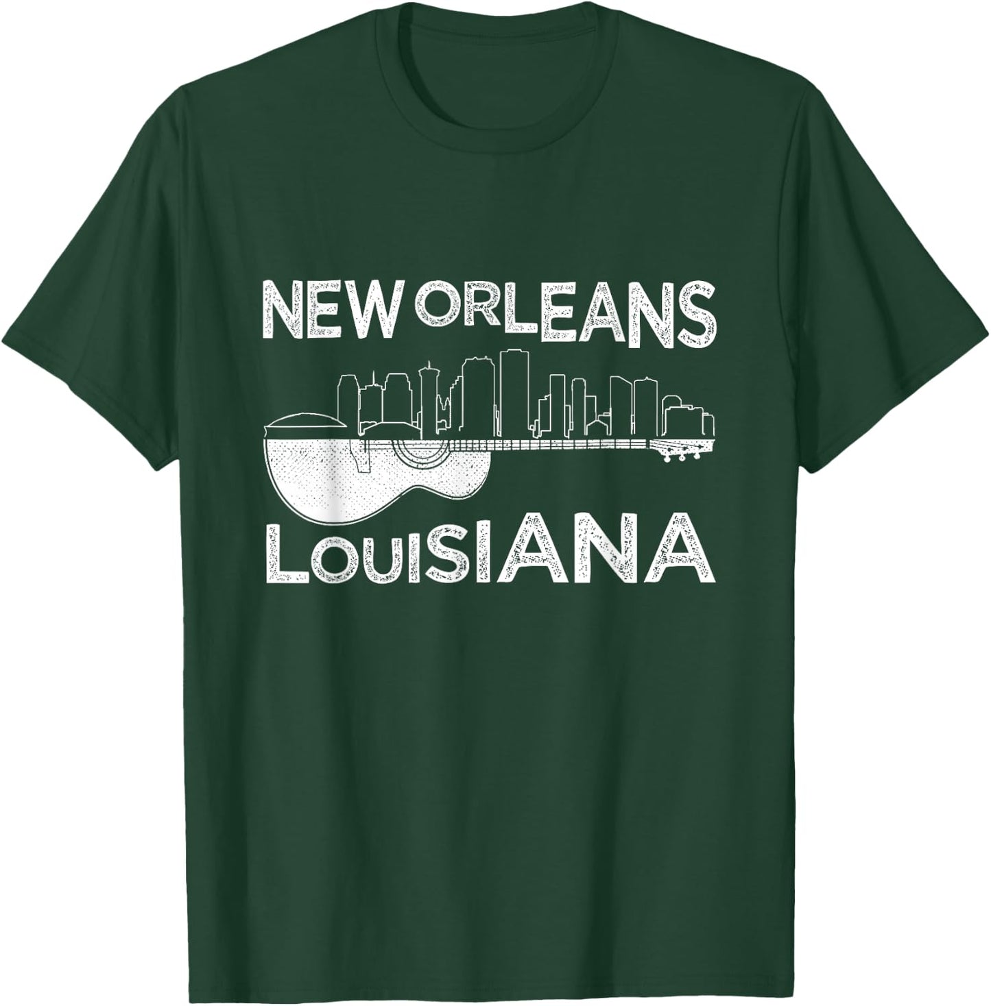 Souvenir New Orleans Guitar Music Louisiana New Orleans T-Shirt - T-Shirt | Forest