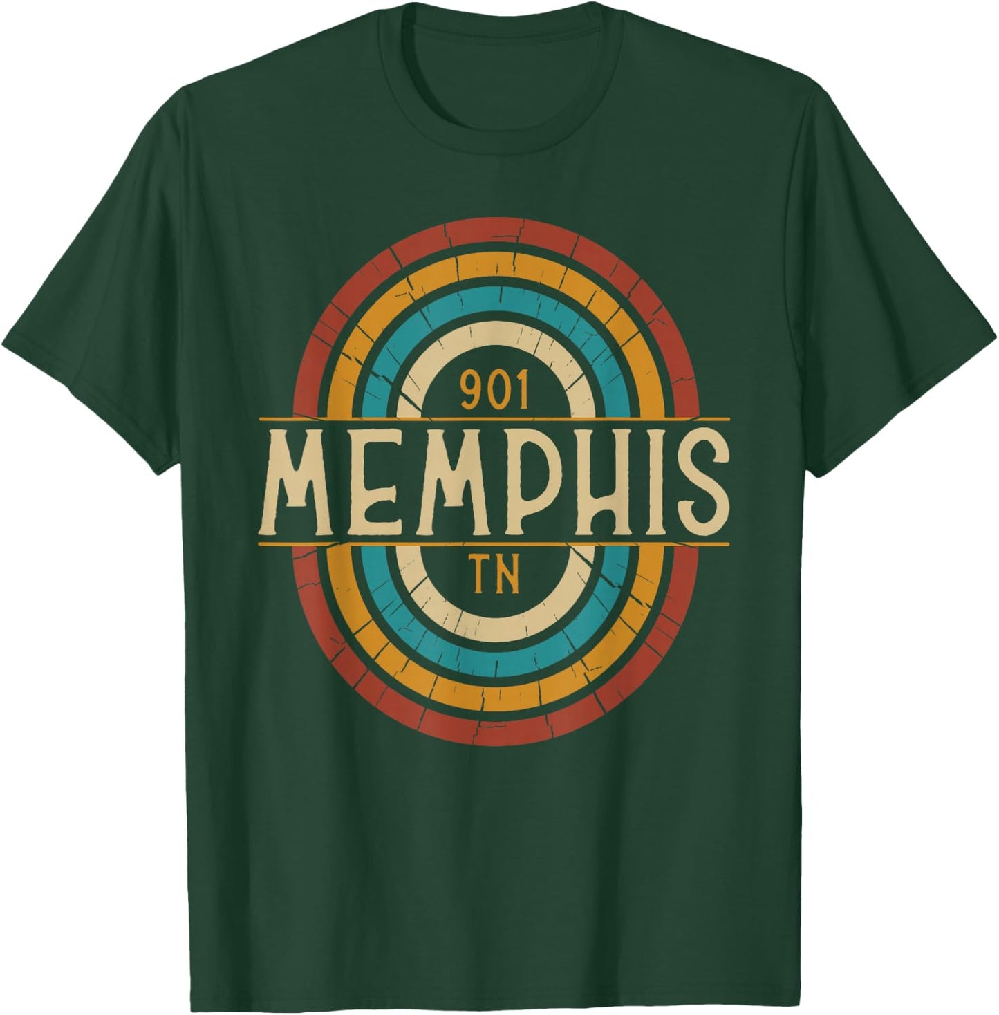 Retro Memphis Area Code 901 Residents State Tennessee T-Shirt - T-Shirt | Forest