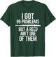Flute I Got 99 Problems Flute Player Flutist Musician Grunge T-Shirt - T-Shirt | Forest