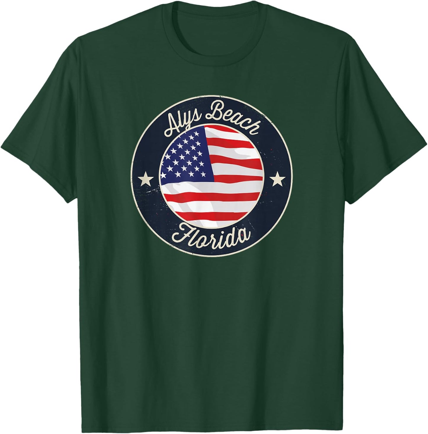 Alys Beach - Patriotic Florida Souvenir T-Shirt - T-Shirt | Forest