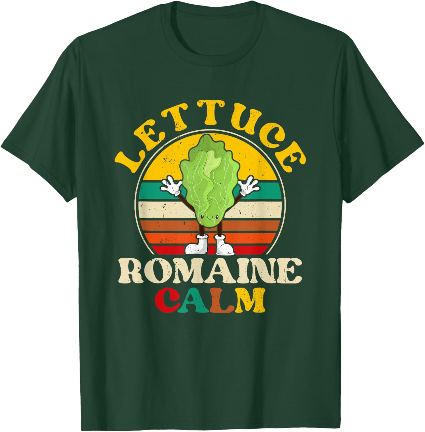 Vegan Lettuce Romaine Calm Vegetarian Funny Women T-Shirt - T-Shirt | Forest