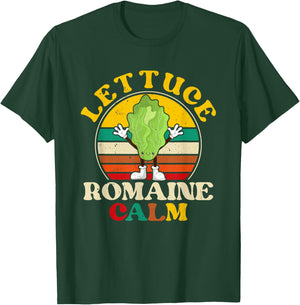 Vegan Lettuce Romaine Calm Vegetarian Funny Women T-Shirt - T-Shirt | Forest