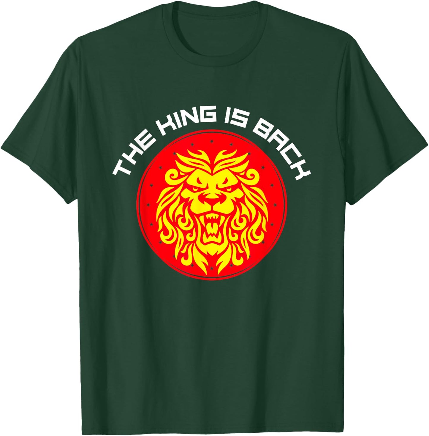 The King is Back, Lion, Jones, MMA, Jon, Wrestle, bones T-Shirt - T-Shirt | Forest