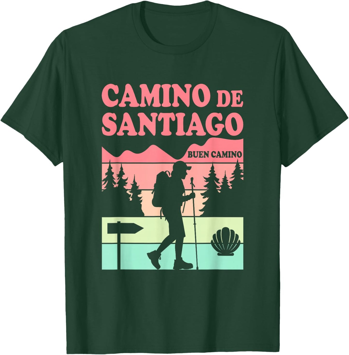 Camino de Santiago T-Shirt - T-Shirt | Forest