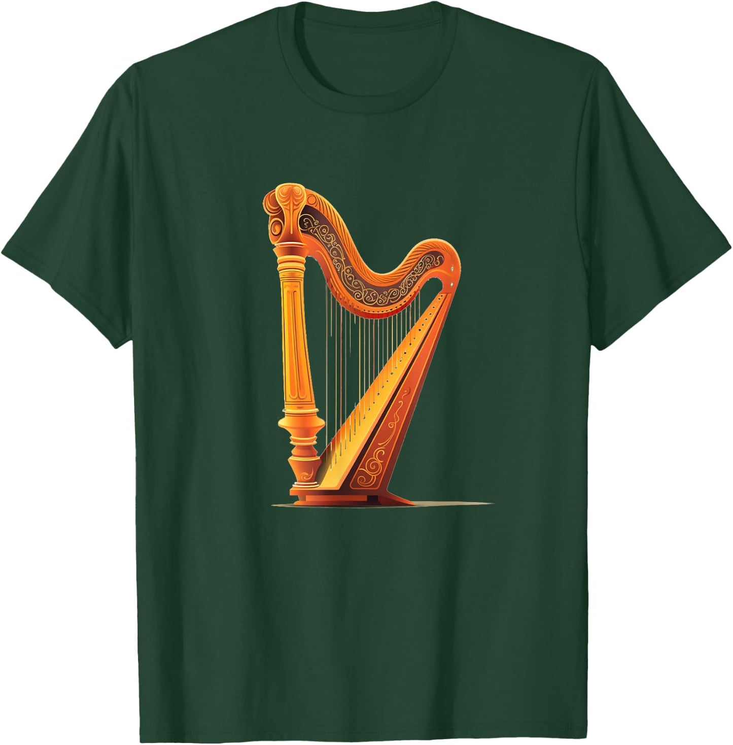 Beautiful Harp Instrument Costume T-Shirt - T-Shirt | Forest