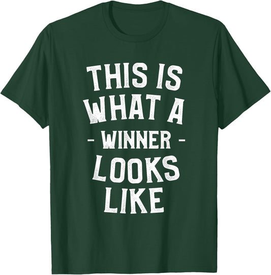 This Is What A Winner Looks Like Inspirational Sayings T-Shirt - T-Shirt | Forest