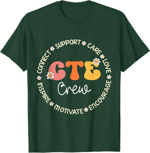 CTE Crew Appreciation Week Back to School T-Shirt - T-Shirt | Forest