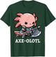 Axe-olotl Warrior Axolotl Mexican Salamander Axe Fighter T-Shirt - T-Shirt | Forest