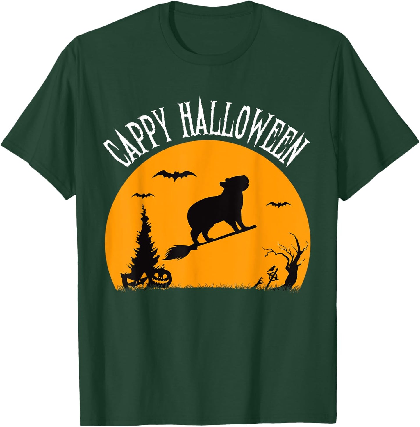 Cappy Halloween Funny Capybara Costume T-Shirt - T-Shirt | Forest