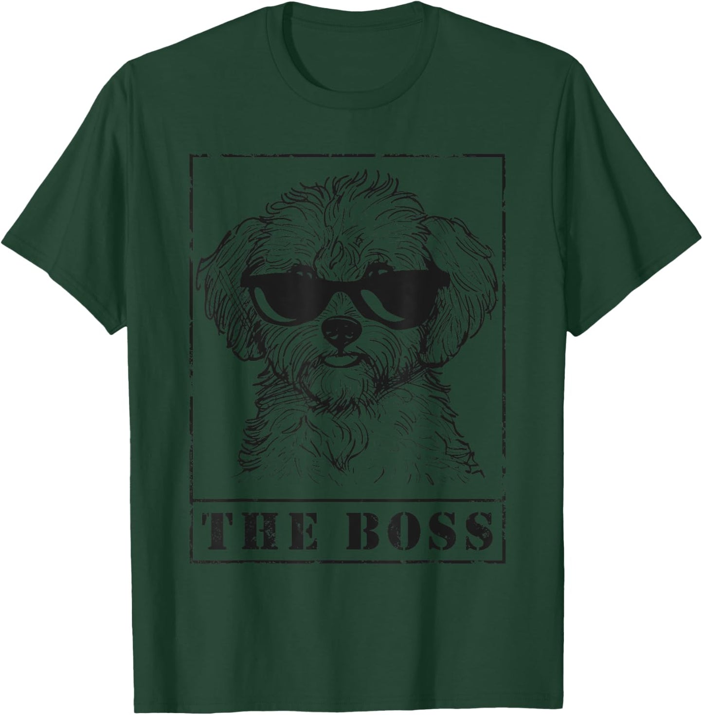 The Funny Yorkiepoo Boss Mom Dad Dog Lover T-Shirt - T-Shirt | Forest