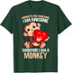 Monkeys Are Awesome Girls Kids Monkey T-Shirt - T-Shirt | Forest