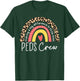 Pediatric Crew Peds Nurse Leopard Rainbow PICU Nurses T-Shirt - T-Shirt | Forest