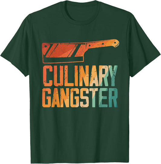 Funny Chef Art Men Women Restaurant Kitchen Food Cooking T-Shirt - T-Shirt | Forest