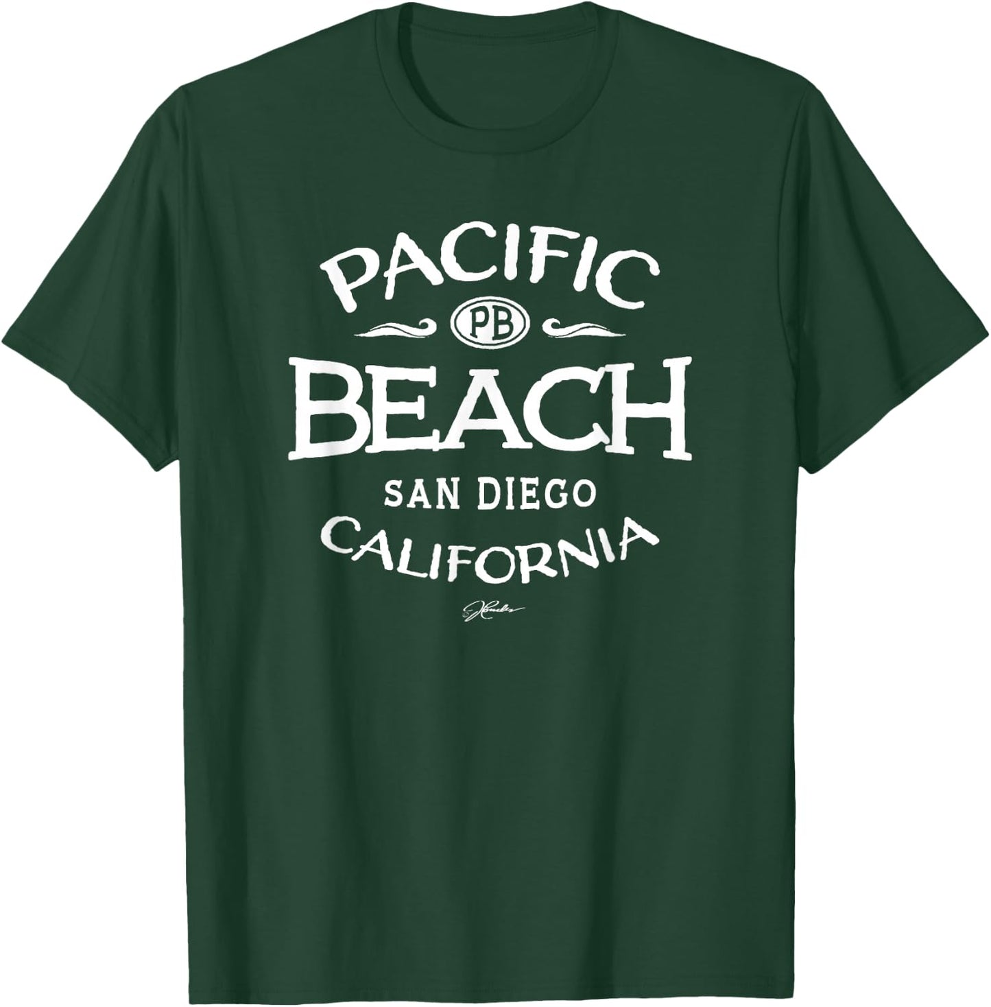 JCombs Pacific Beach San Diego California T-Shirt - T-Shirt | Forest