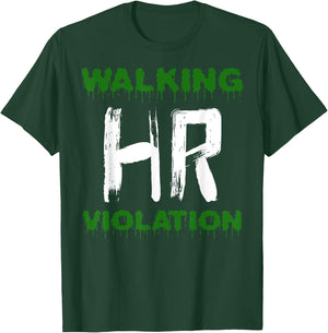 Walking HR Violation Nightmare Funny Office Halloween Outfit T-Shirt - T-Shirt | Forest