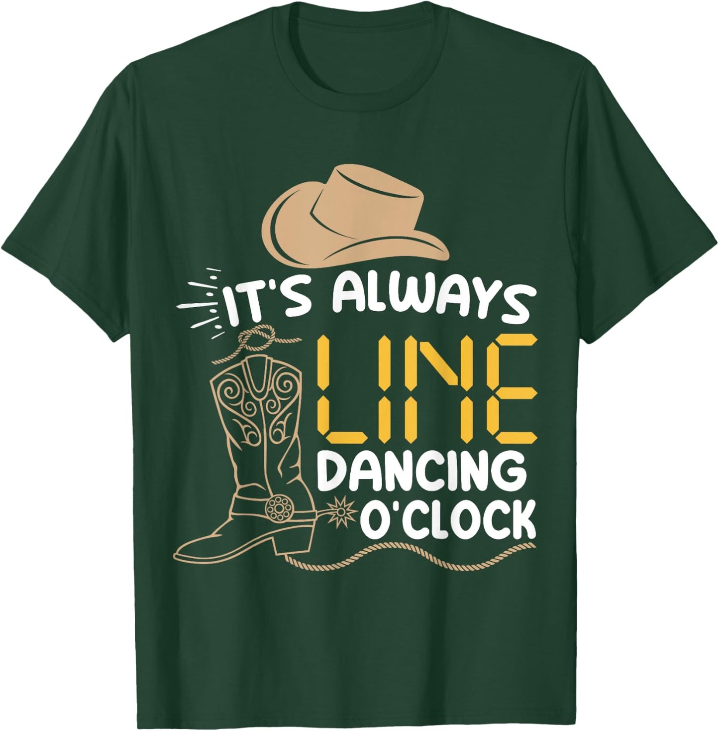 Line Dancing Funny Line Dance T-Shirt - T-Shirt | Forest
