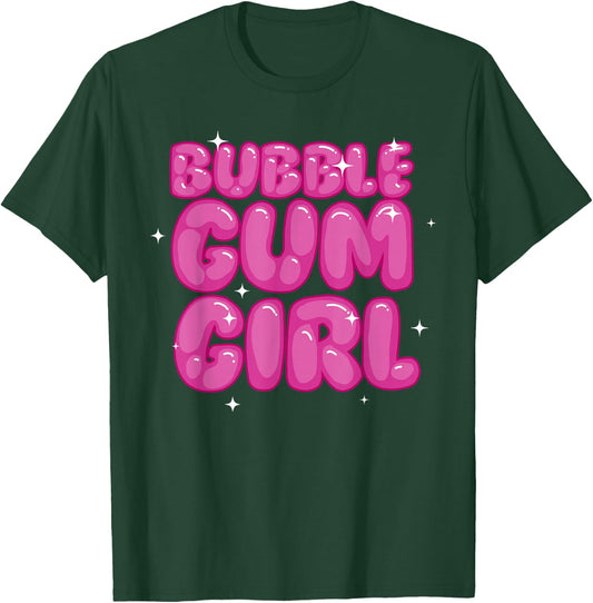 Cute Bubblegum for Girls Kids Bubble Gum Candy Lover T-Shirt - T-Shirt | Forest