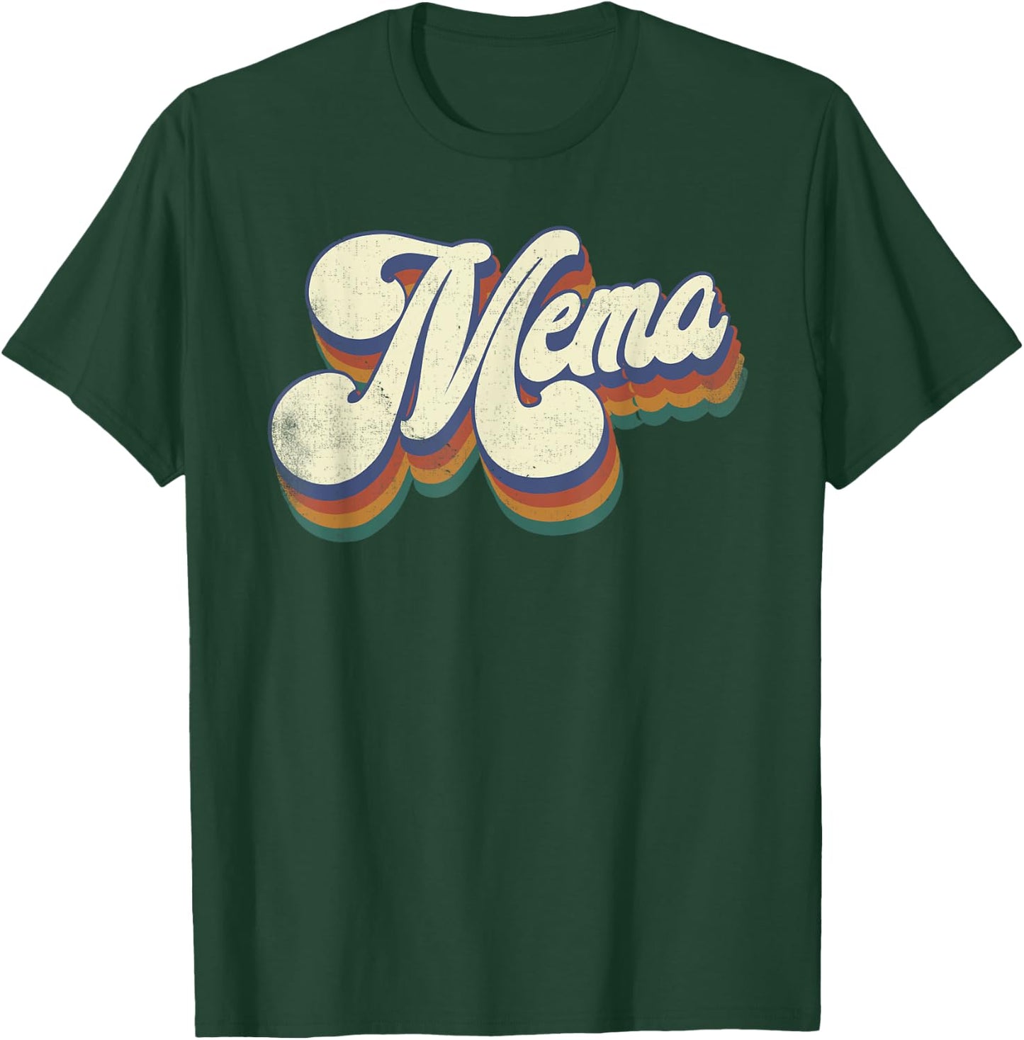 Mema Gifts For Grandma Retro Vintage Mother's Day Mema T-Shirt - T-Shirt | Forest