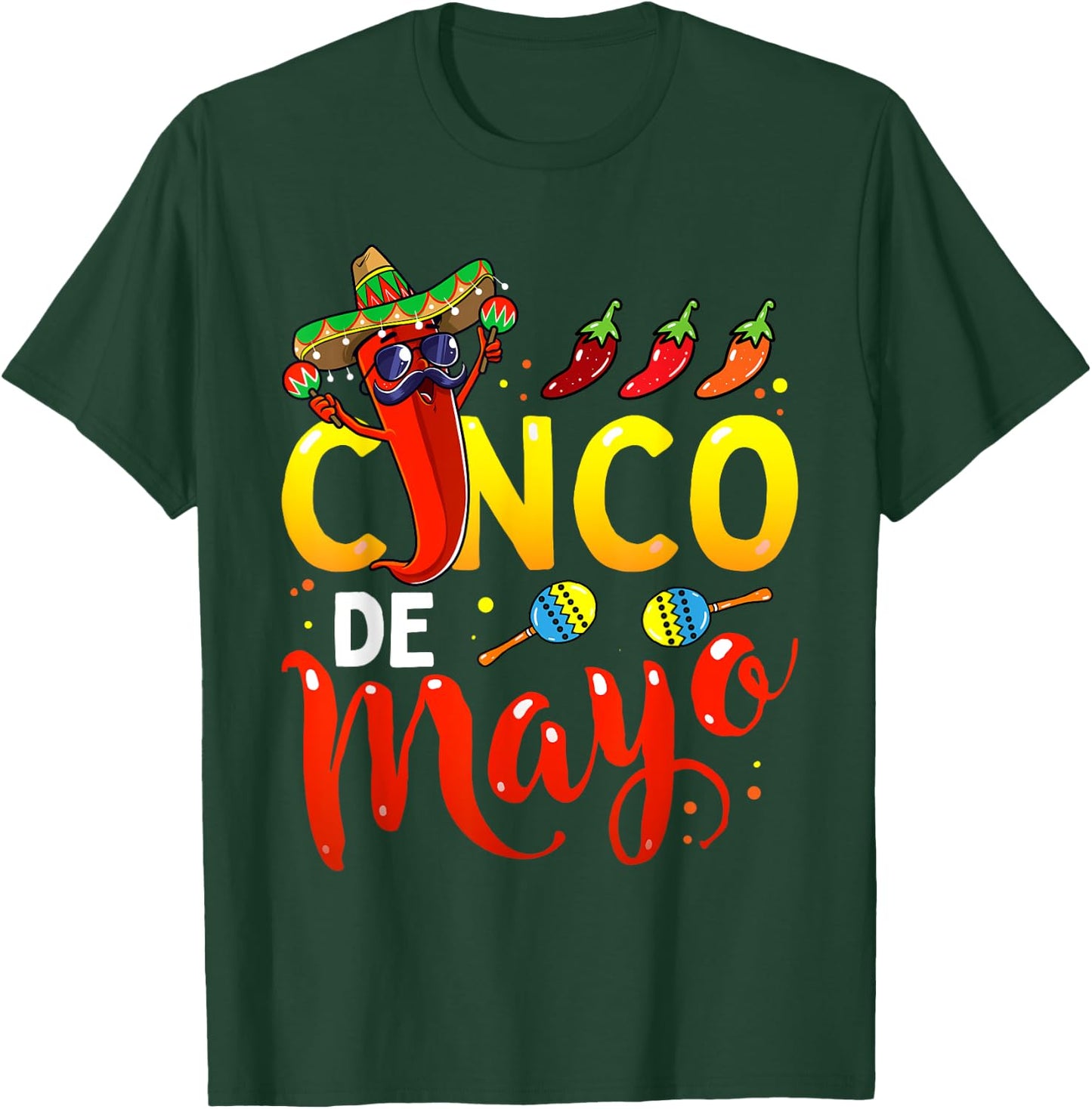 Cinco De Mayo for Kids Mexican Fiesta 5 De Mayo T-Shirt - T-Shirt | Forest