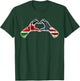 Kenya American USA Flag - USA Kenyan Heart T-Shirt - T-Shirt | Forest