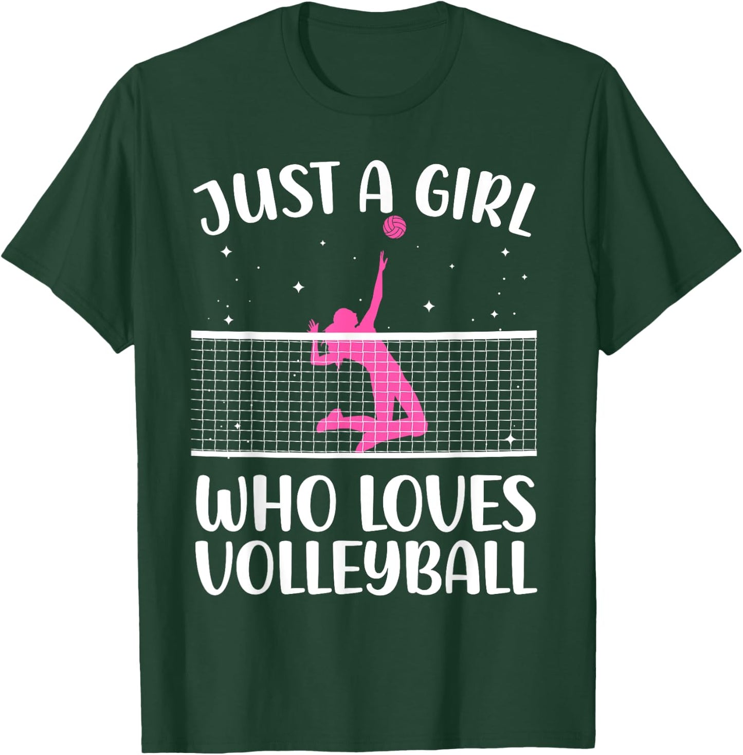 Cute Volleyball Player for Teen Girls Women Libero Coach T-Shirt - T-Shirt | Forest