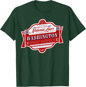 Classic Washington D.C. Beer Label - D.C. Pride T-Shirt - T-Shirt | Forest