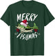 Funny Christmas Themed Bass Fishing design - Merry Fishmas T-Shirt - T-Shirt | Forest