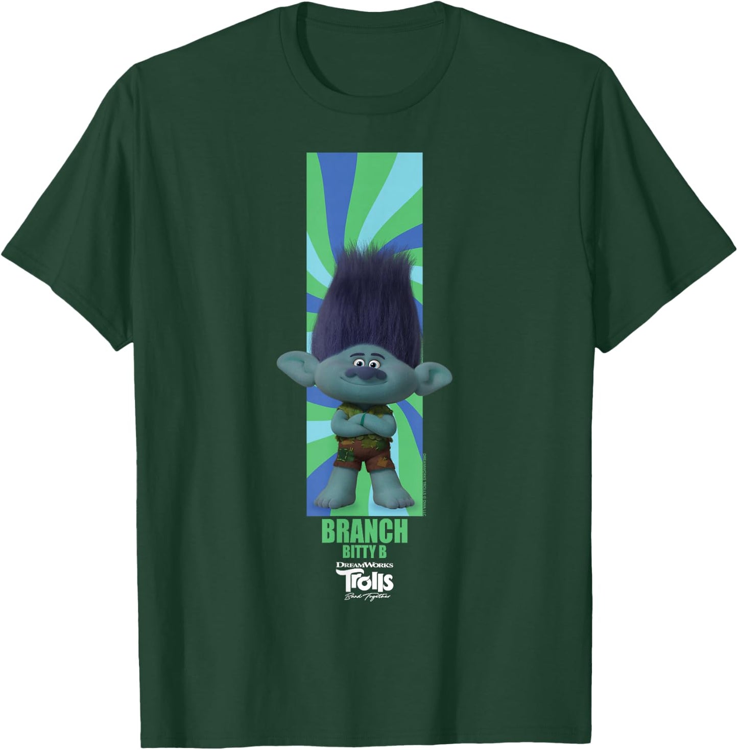 DreamWorks Trolls Band Together BroZone Branch T-Shirt - T-Shirt | Forest