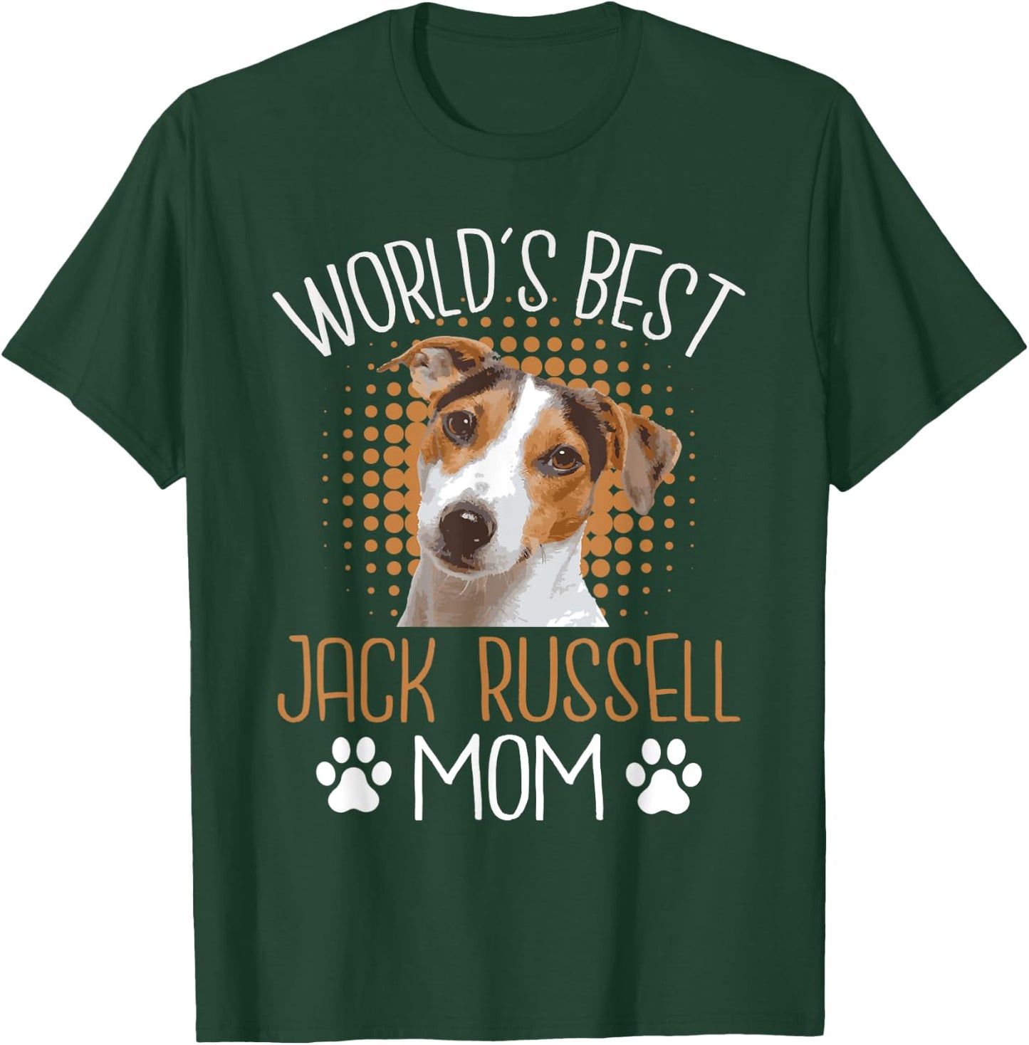 World's Best Jack Russell Mom - Dog Lover Animal Whisperer T-Shirt - T-Shirt | Forest