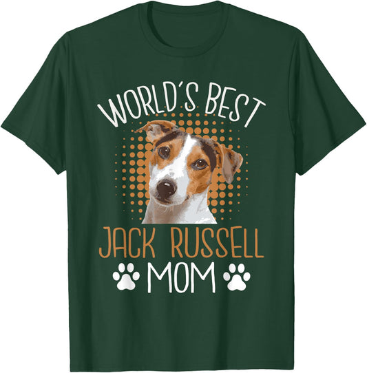 World's Best Jack Russell Mom - Dog Lover Animal Whisperer T-Shirt - T-Shirt | Forest