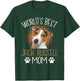 World's Best Jack Russell Mom - Dog Lover Animal Whisperer T-Shirt - T-Shirt | Forest