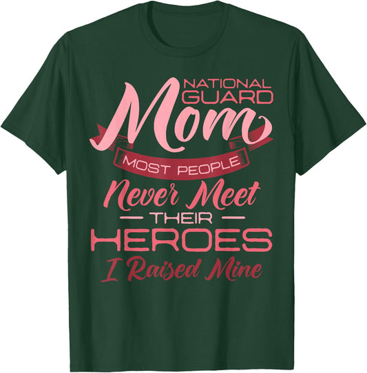 National Guard Mom Army Military Mom Mother's Day T-Shirt - T-Shirt | Forest