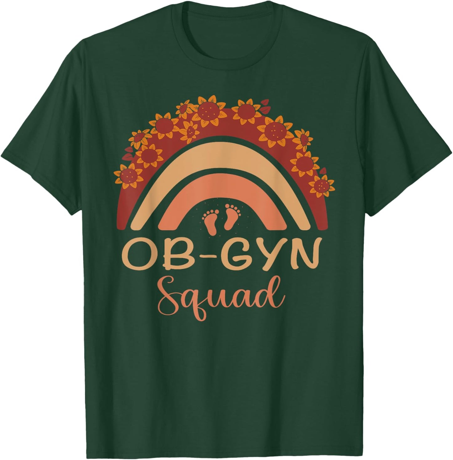 Ob-Gyn Squad Rainbow Gynecologist Ob gyn Doctor Squad T-Shirt - T-Shirt | Forest