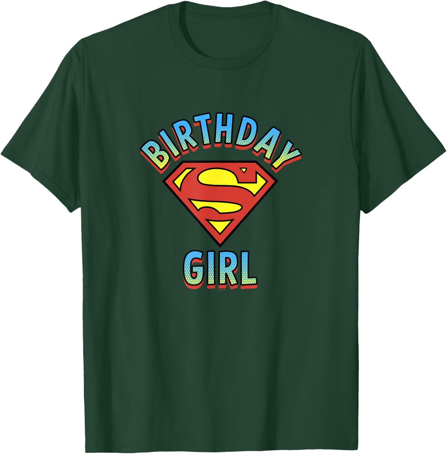 DC Comics Justice League Superman Birthday Girl T-Shirt - T-Shirt | Forest